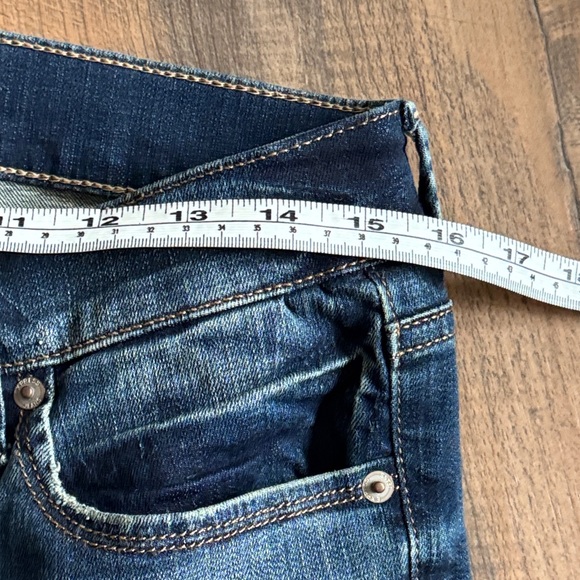 Ripped Dark Blue Women’s Skinny Jeans - Picture 6 of 12